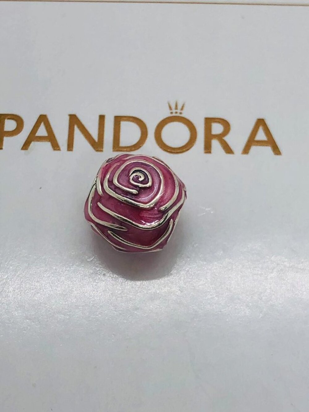 Pandora Pink Rose in Bloom Charm